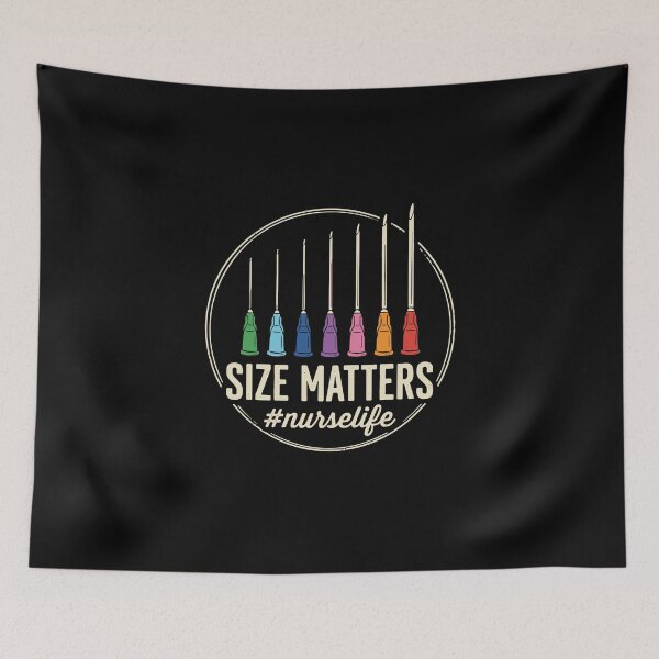 Item preview, Size Matters #Nurselife Nursing Healthcare Humor Registered Nurse Medical Professional designed and sold by PopStars1993.