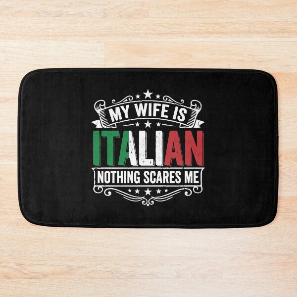 Item preview, My Wife Is Italian Nothing Scares Me Husband Italian Heritage Funny Marriage designed and sold by PopStars1993.