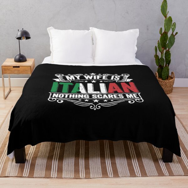 Item preview, My Wife Is Italian Nothing Scares Me Husband Italian Heritage Funny Marriage designed and sold by PopStars1993.