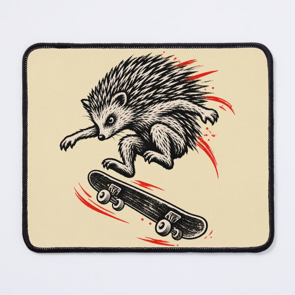 Item preview, Skating Hedgehog Kickflip – 90s Retro Skate Punk Art designed and sold by SVox.