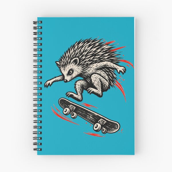 Item preview, Skating Hedgehog Kickflip – 90s Retro Skate Punk Art designed and sold by SVox.