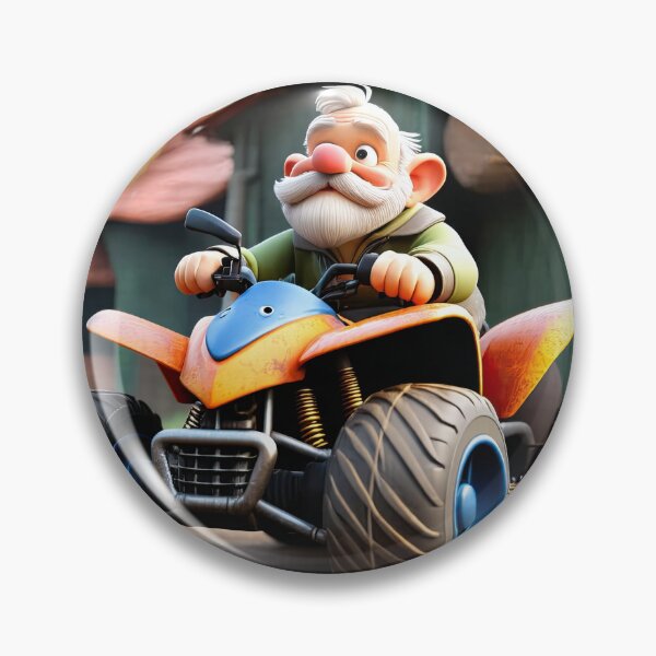 Item preview, Old Fart Driving a quad bike designed and sold by Colin Bentham.