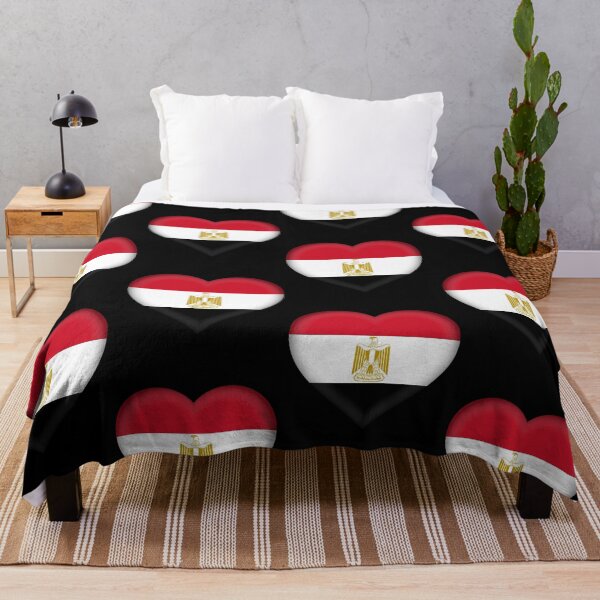 Item preview, Egyptian Flag Heart 3D Egyptian Love Gift Design designed and sold by yazdogs.