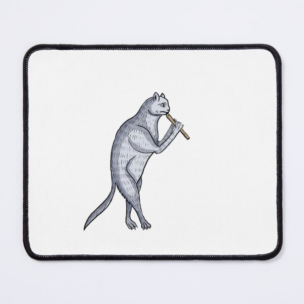 Item preview, Medieval cat playing recorder designed and sold by SterneAdina.