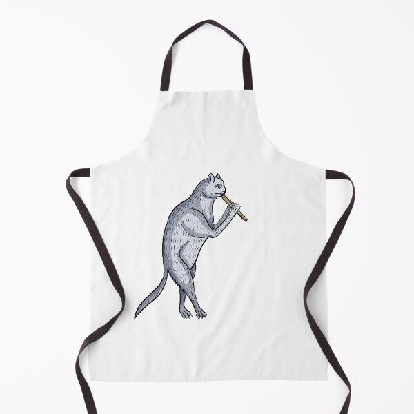 Item preview, Gato medieval tocando la flauta dulce designed and sold by SterneAdina.