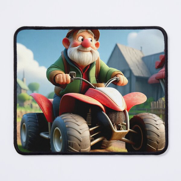 Item preview, Old Fart Driving a quad bike designed and sold by Colin Bentham.