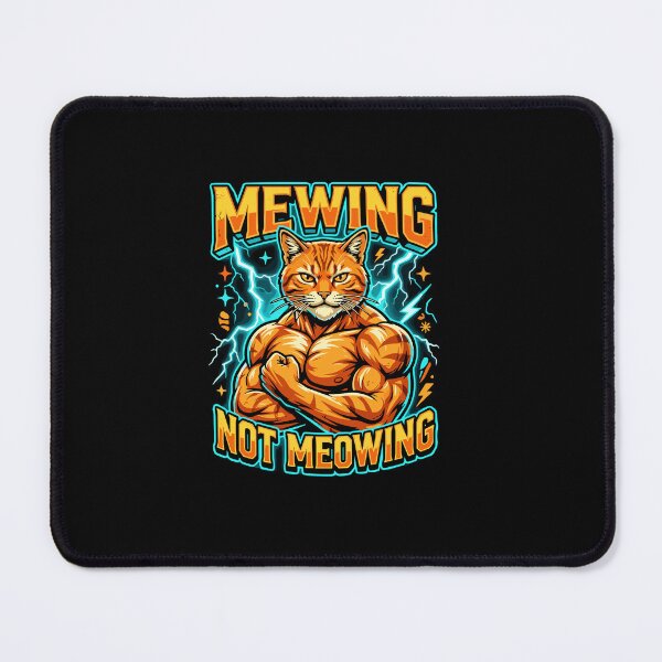 Item preview, Mewing Not Meowing Jawline Fitness Cat Muscle designed and sold by PopStars1993.