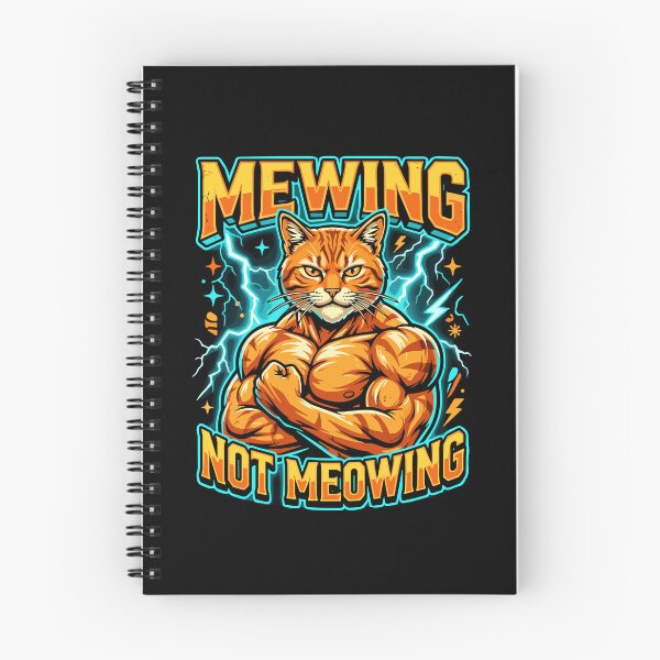Item preview, Mewing Not Meowing Jawline Fitness Cat Muscle designed and sold by PopStars1993.