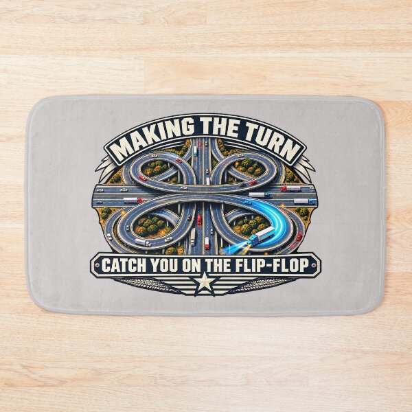 Item preview, Catch You On The Flip-Flop - Making The Turn - Trucker Highway Art designed and sold by NomadForge.