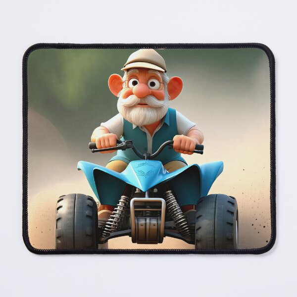 Item preview, Old Fart Driving a quad bike designed and sold by Colin Bentham.