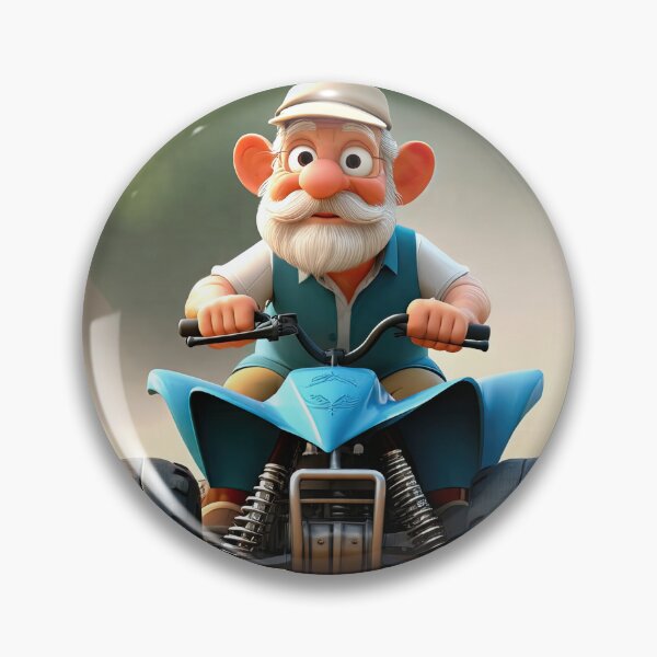 Item preview, Old Fart Driving a quad bike designed and sold by Colin Bentham.