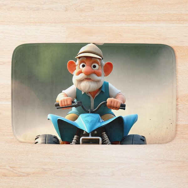 Item preview, Old Fart Driving a quad bike designed and sold by Colin Bentham.