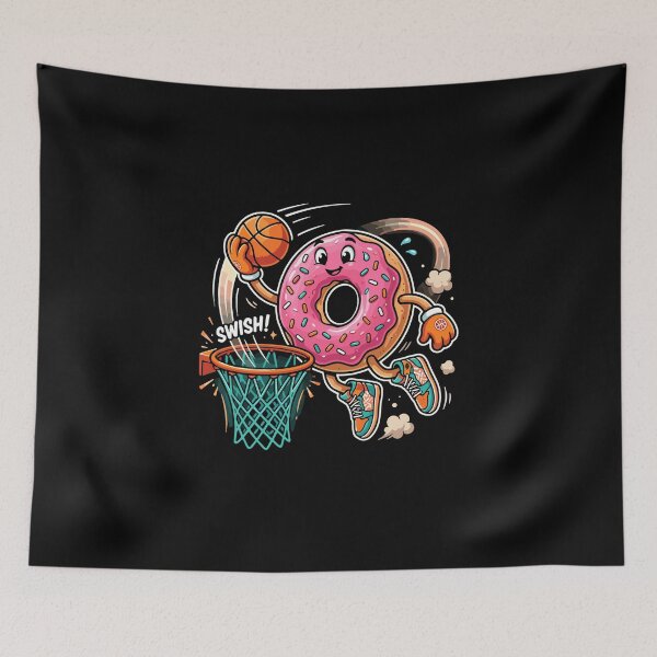 Item preview, Swish! Donut Basketball Player Hoops Fan designed and sold by PopStars1993.