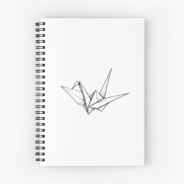 Item preview, Minimalist Origami Crane Japanese Art Print designed and sold by KissatenLine.