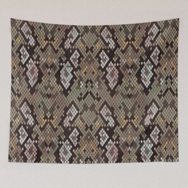 Item preview, Muddy Green Brown Snake Skin Pattern - Luxe Stylish Realistic Reptile Texture designed and sold by thecolorbirdie.