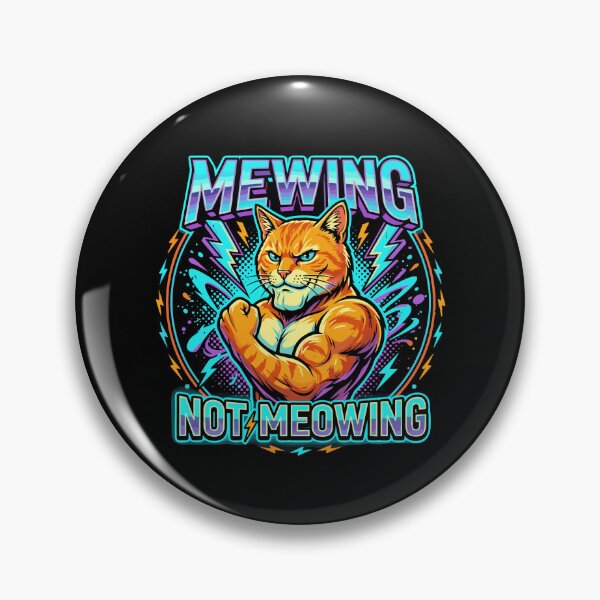 Item preview, Mewing Not Meowing Mewing Enthusiast Jawline Fitness Cat designed and sold by PopStars1993.