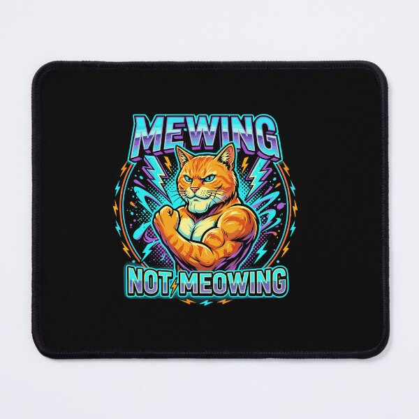 Item preview, Mewing Not Meowing Mewing Enthusiast Jawline Fitness Cat designed and sold by PopStars1993.