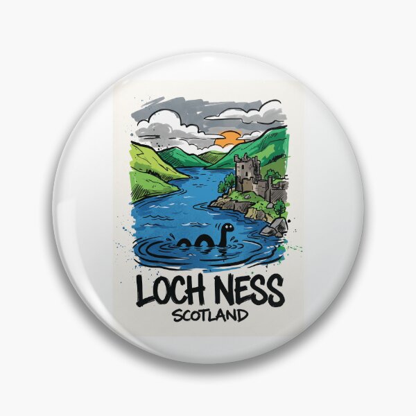 Item preview, Loch Ness Monster Scotland Highlands Art designed and sold by Merch by Das Design Studio.