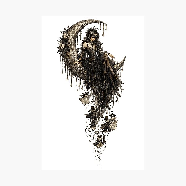 Item preview, ✨ MOONSTRUCK & MACABRE ✨  • Whimsy After Dark - THE MOONLIGHT MASQUERADE v2 designed and sold by WheelieGdArt.