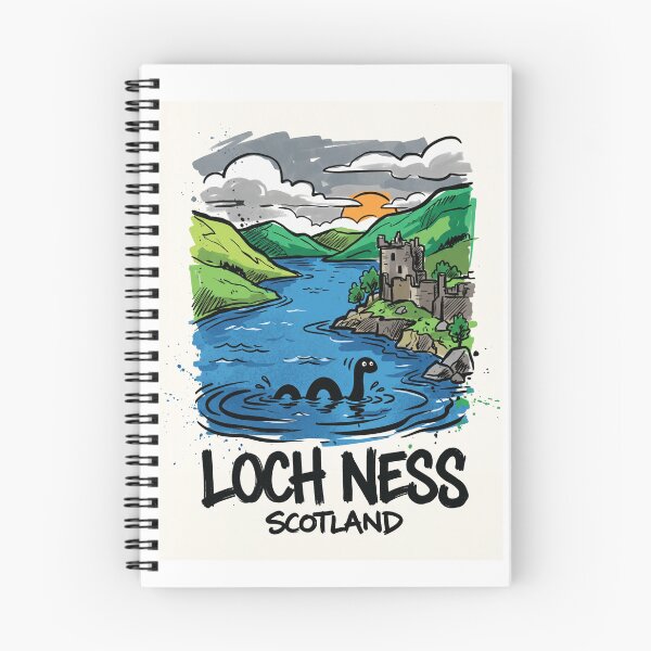 Item preview, Loch Ness Monster Scotland Highlands Art designed and sold by Merch by Das Design Studio.