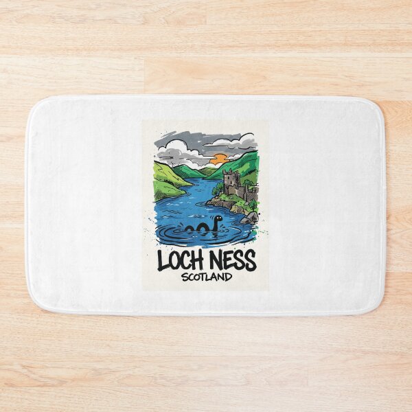 Item preview, Loch Ness Monster Scotland Highlands Art designed and sold by Merch by Das Design Studio.
