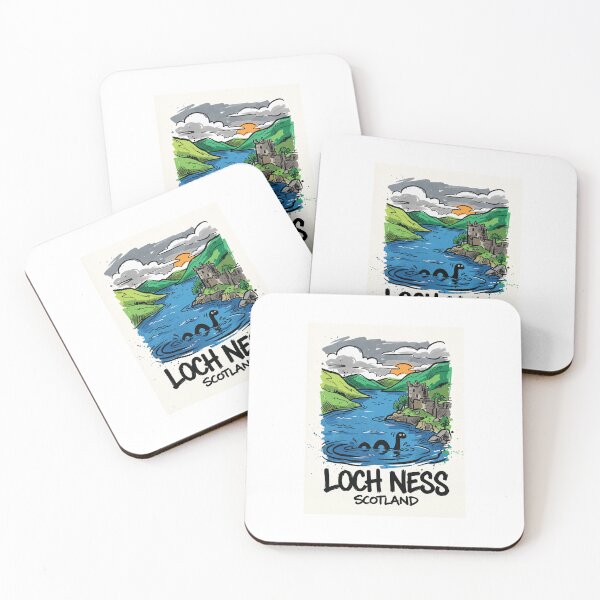 Item preview, Loch Ness Monster Scotland Highlands Art designed and sold by Merch by Das Design Studio.