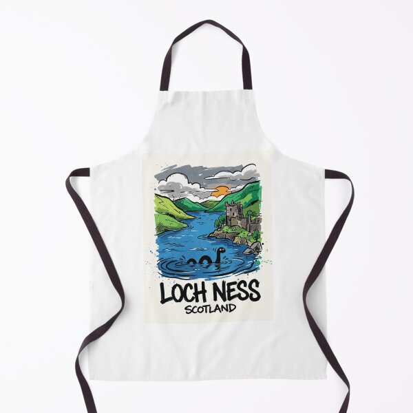 Item preview, Loch Ness Monster Scotland Highlands Art designed and sold by Merch by Das Design Studio.