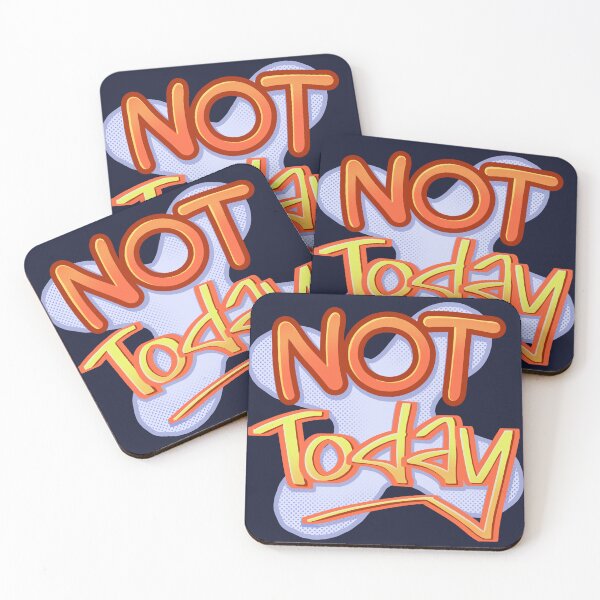 Item preview, Not Today Retro 90s Funny Sarcastic designed and sold by orcalus.