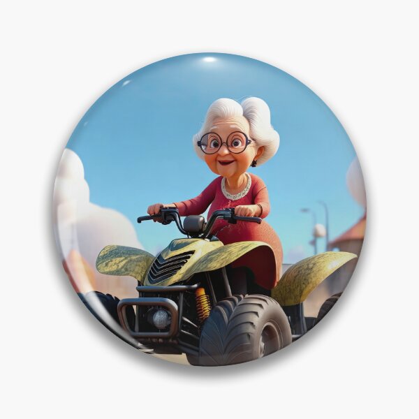 Item preview, Old Fart Driving a quad bike designed and sold by Colin Bentham.