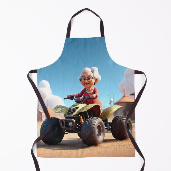 Item preview, Old Fart Driving a quad bike designed and sold by Colin Bentham.