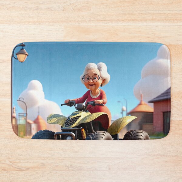 Item preview, Old Fart Driving a quad bike designed and sold by Colin Bentham.