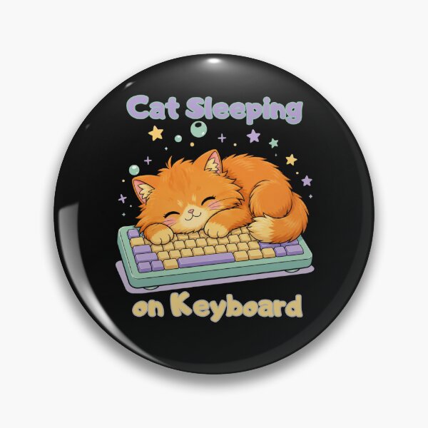 Artikelvorschau, Niedliche Katze schläft auf der Tastatur – Lustiges Design für Katzenliebhaber entworfen und verkauft von VisualPantry.