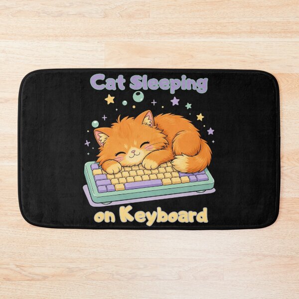 Item preview, Cute Cat Sleeping on Keyboard – Funny Cat Lover Design designed and sold by VisualPantry.