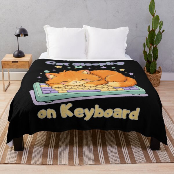 Item preview, Cute Cat Sleeping on Keyboard – Funny Cat Lover Design designed and sold by VisualPantry.
