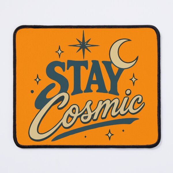 Item preview, Stay Cosmic Retro Typography Space Quote designed and sold by PIXTRX.