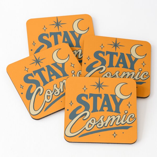 Item preview, Stay Cosmic Retro Typography Space Quote designed and sold by PIXTRX.