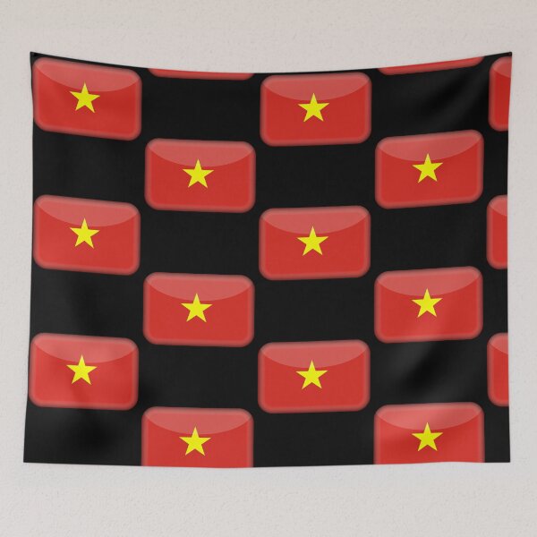 Item preview, Vietnamese 3D Flag Vietnamese Pride Design designed and sold by yazdogs.