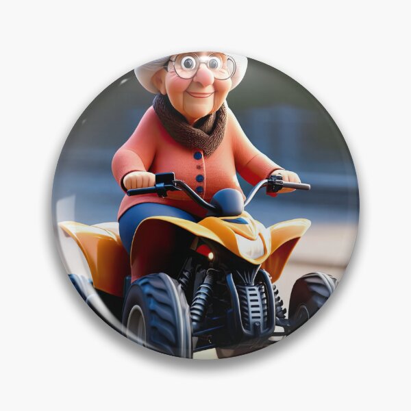 Item preview, Old Fart Driving a quad bike designed and sold by Colin Bentham.