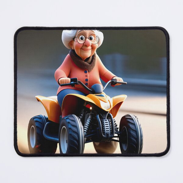 Item preview, Old Fart Driving a quad bike designed and sold by Colin Bentham.