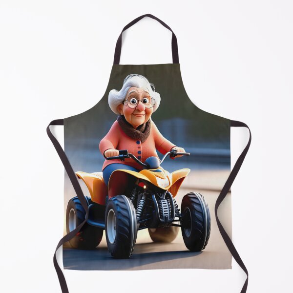 Item preview, Old Fart Driving a quad bike designed and sold by Colin Bentham.