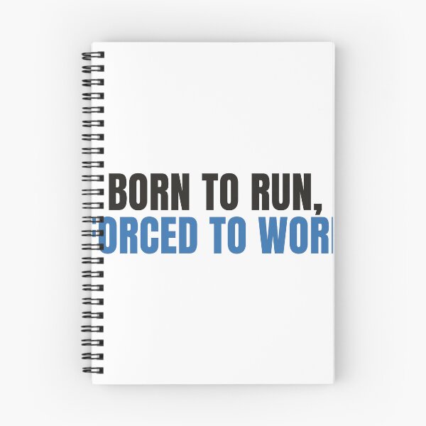 Aperçu de l'œuvre Born To Run Forced To Work - Funny Runner Shirt créée et vendue par NorrStudio.
