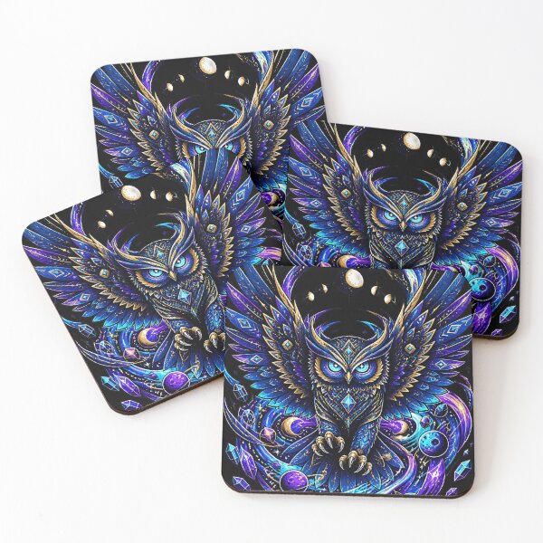 Item preview, Cosmic Guardian Owl Celestial Vortex designed and sold by Fun2Fentastic.