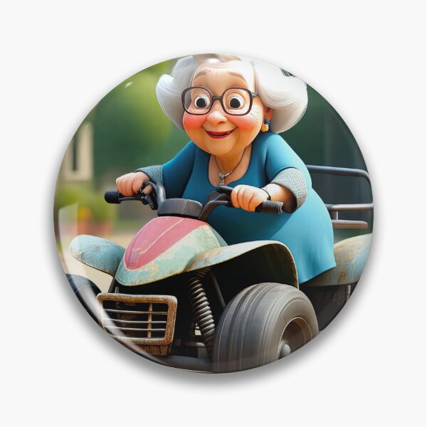 Item preview, Old Fart Driving a quad bike designed and sold by Colin Bentham.