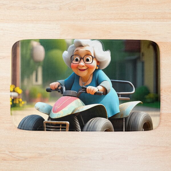 Item preview, Old Fart Driving a quad bike designed and sold by Colin Bentham.