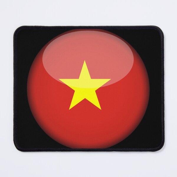 Item preview, Vietnamese 3D Round Flag Vietnamese Pride Design designed and sold by yazdogs.