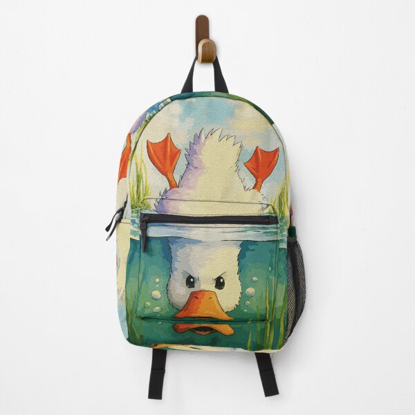 Item preview, Calm Above Determined Below – Funny Duck painting designed and sold by RamyGallery.