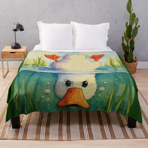Item preview, Calm Above Determined Below – Funny Duck painting designed and sold by RamyGallery.