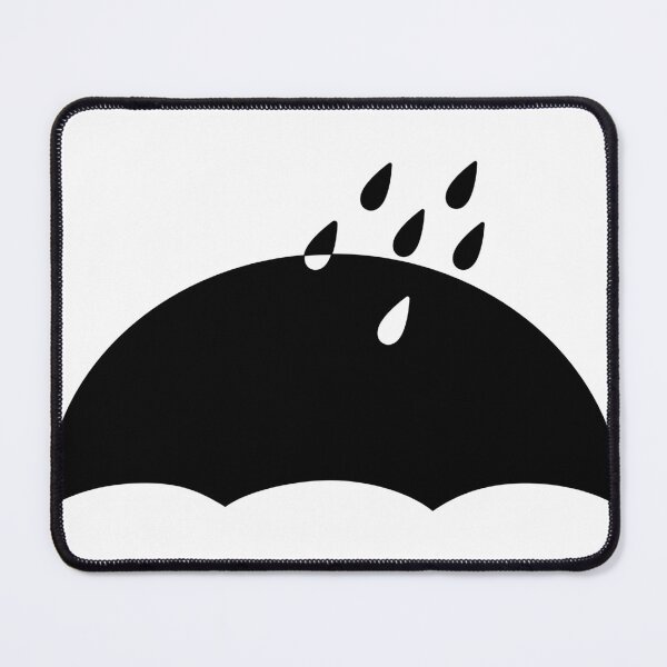 Item preview, Minimalist Black Umbrella and Raindrops Silhouette designed and sold by ZorianArt.