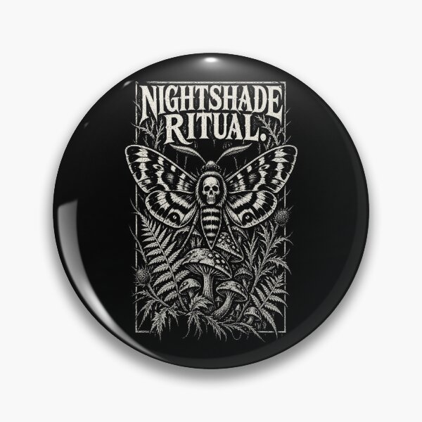Item preview, Nightshade Ritual – Death’s-Head Hawkmoth Gothic Linocut Art designed and sold by Anyshca.