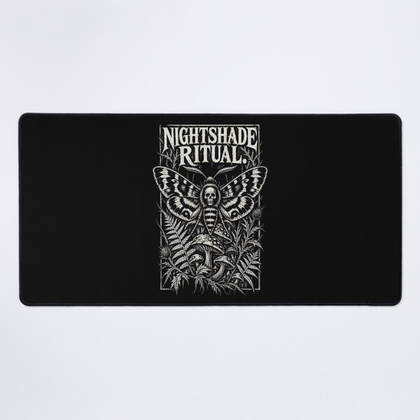 Item preview, Nightshade Ritual – Death’s-Head Hawkmoth Gothic Linocut Art designed and sold by Anyshca.